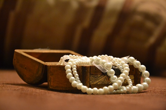 šperkovnice s perlami